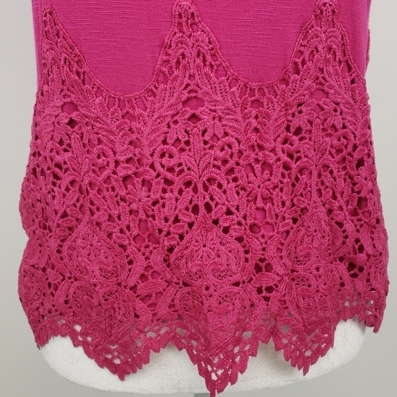 Signature Studio Halter Tank Top Hot Pink EUC M - Picture 12 of 12